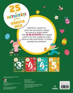 25 de activitati pentru varsta mea. 3 ani. Iepurasul de Paste