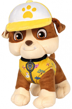 Jucarie de plus - Paw Patrol - Rubble, 28 cm