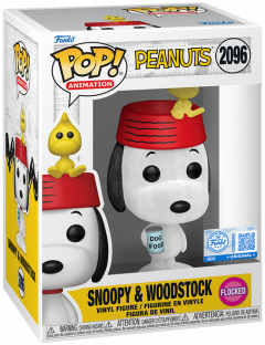 Figurina - Pop! Animation - Peanuts: Snoopy & Woodstock (Flocked)
