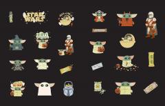 Star Wars The Mandalorian Grogu Stickers