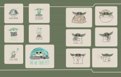 Star Wars The Mandalorian Grogu Stickers