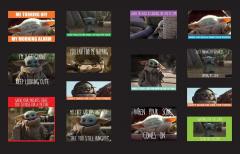 Star Wars The Mandalorian Grogu Stickers