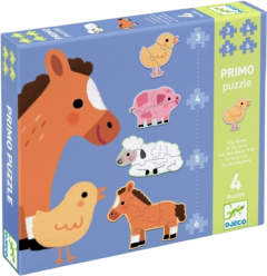 Puzzle progresiv - La ferma ,18 piese