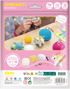 Set de crosetat - Curly Unicorn