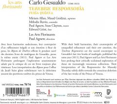 Carlo Gesualdo: Tenebrae Responsoria Feira Quinta