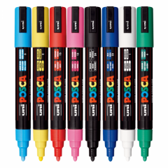Set 8  markere - UNI Posca PC-5M