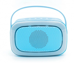 Set karaoke cu 2 microfoane - Lumina albastra