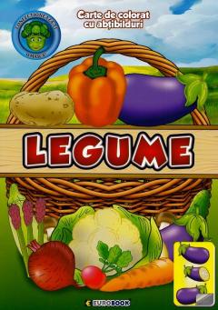 Legume. Carte de colorat cu abtibilduri