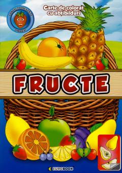 Fructe. Carte de colorat cu abtibilduri