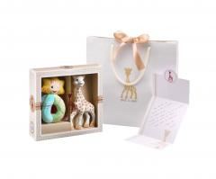 Set cadou zornaitoare si jucarie dentitie - Sophie la girafe - Sophiesticated, The Early Learning Set
