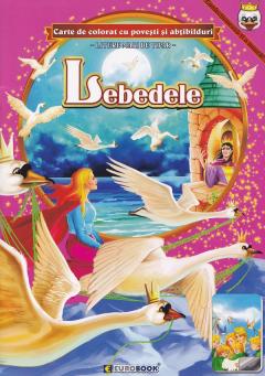 Lebedele. Carte de colorat cu povesti si abtibilduri