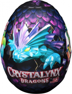 Figurina de cristal in ou - CrystaLynx Dragons, (produs surpriza, pret pe bucata)