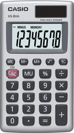 Calculator de birou - 8 digiti - HS-8VA - Argintiu