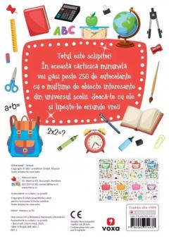 Autocolante cu sclipici. La scoala