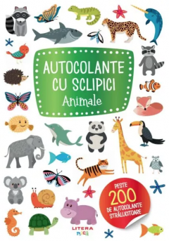 Autocolante cu sclipici. Animale