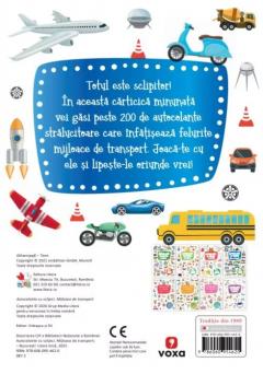 Autocolante cu sclipici. Mijloace de transport