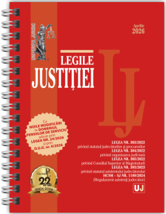 Legile justitiei (aprilie 2026)