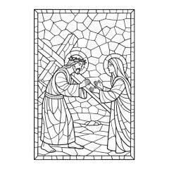 Calea Crucii - Vitralii pe teme biblice