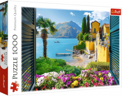 Puzzle 1000 de piese - Vedere spre Lacul Como
