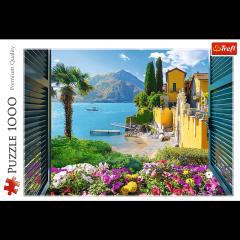 Puzzle 1000 de piese - Vedere spre Lacul Como