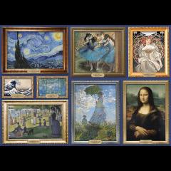 Puzzle 1000 de piese - O colectie de capodopere artistice