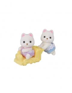 Set 2 figurine - Sylvanian Families - Pomeranian Twins