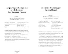 Recipes for Summer
