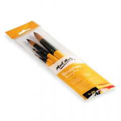 Set 4 pensule acrylic - Brushes Acrylic