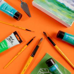 Set 4 pensule acrylic - Brushes Acrylic