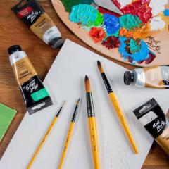 Set 4 pensule acrylic - Brushes Acrylic