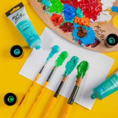 Set 4 pensule acrylic - Brushes Acrylic