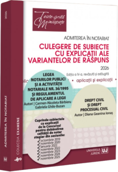 Admiterea in notariat