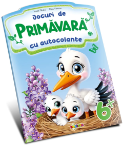 Jocuri de primavara cu autocolante, 6+