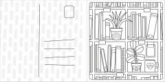 Super Cuties - A Cosy Bookshop Colouring Book