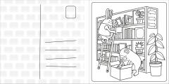 Super Cuties - A Cosy Bookshop Colouring Book