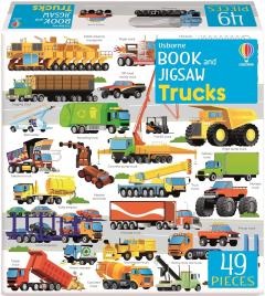 Usborne Book and Jigsaw Trucks
