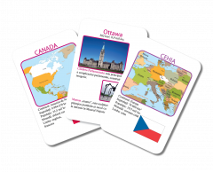 Carti de joc educative - Tari si capitale