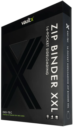 Mapa pentru carduri de colectie - Exo-Tech Zip Binder XXL 16-Pocket - Negru