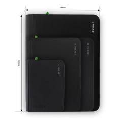 Mapa pentru carduri de colectie - Exo-Tech Zip Binder XXL 16-Pocket - Negru