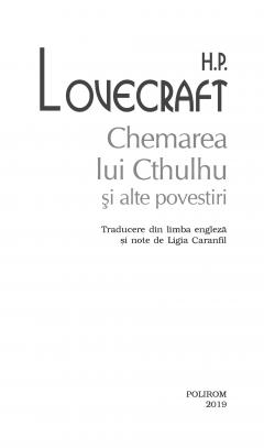 Chemarea lui Cthulhu si alte povestiri