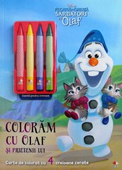 Disney. Regatul de gheata. Sarbatori cu Olaf. Coloram cu Olaf si prietenii lui