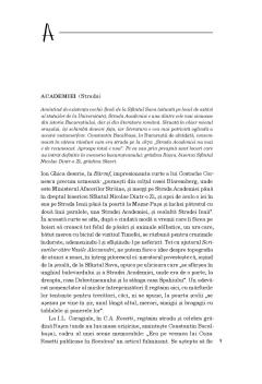 Dictionar de locuri literare bucurestene