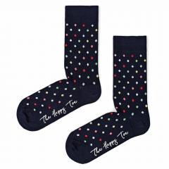 Sosete - Small Dots - Dark Navy
