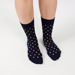 Sosete - Small Dots - Dark Navy