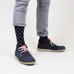 Sosete - Small Dots - Dark Navy