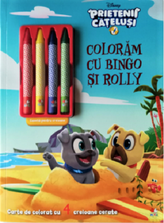 Disney. Prietenii Catelusi. Coloram cu Bingo si Rolly