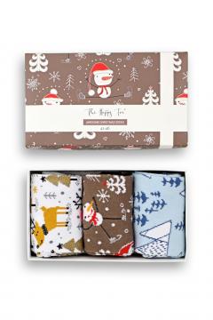 Set 3 perechi de sosete - Winter Wonderland - Marime 41-46