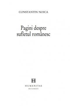 Pagini despre sufletul romanesc