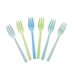 Set 6 furculite pentru tort - Blue and Green