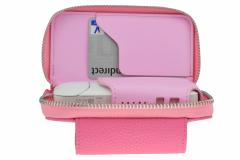 Husa din piele sintetica roz pentru IQOS